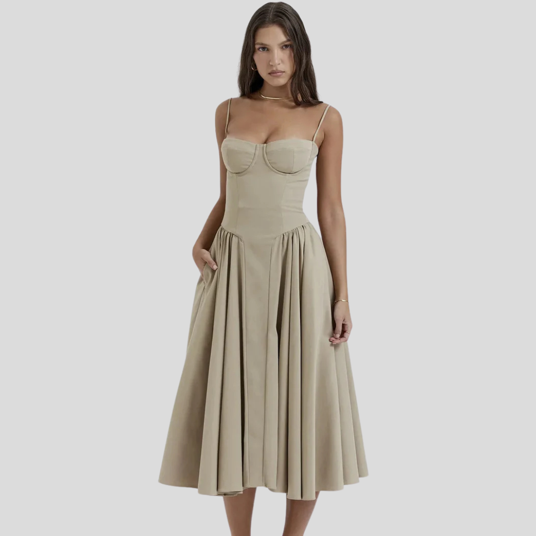 Ilona | Soft Flow Midi Dress