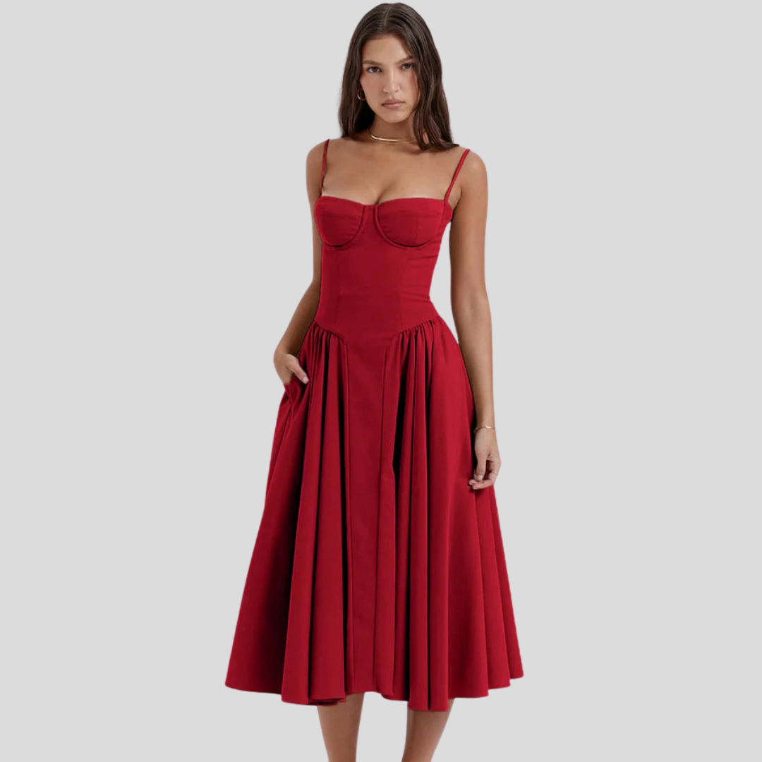 Ilona | Soft Flow Midi Dress