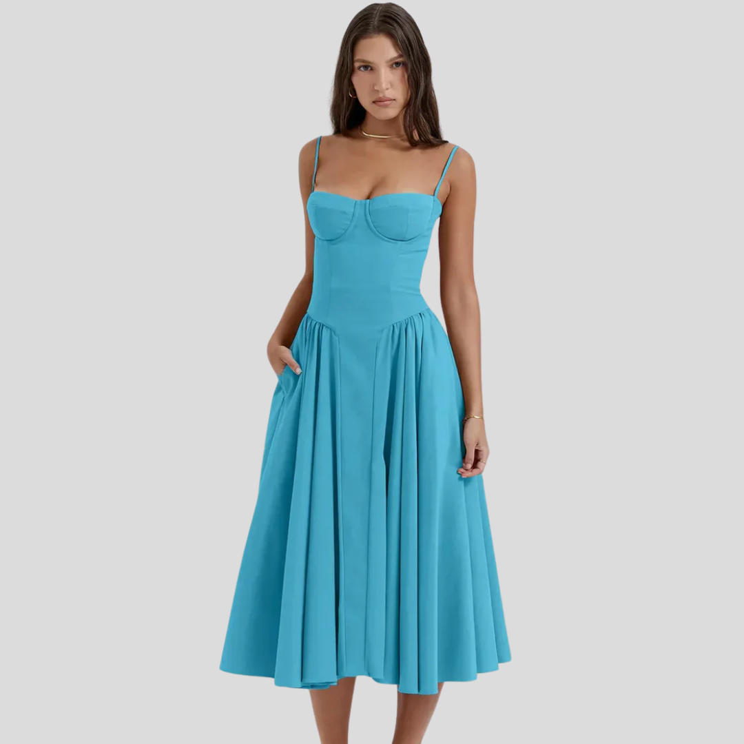 Ilona | Soft Flow Midi Dress