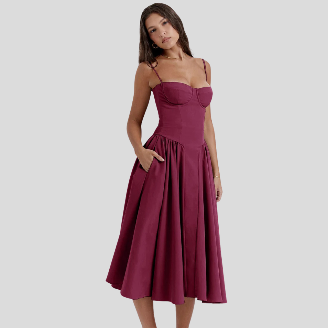 Ilona | Soft Flow Midi Dress