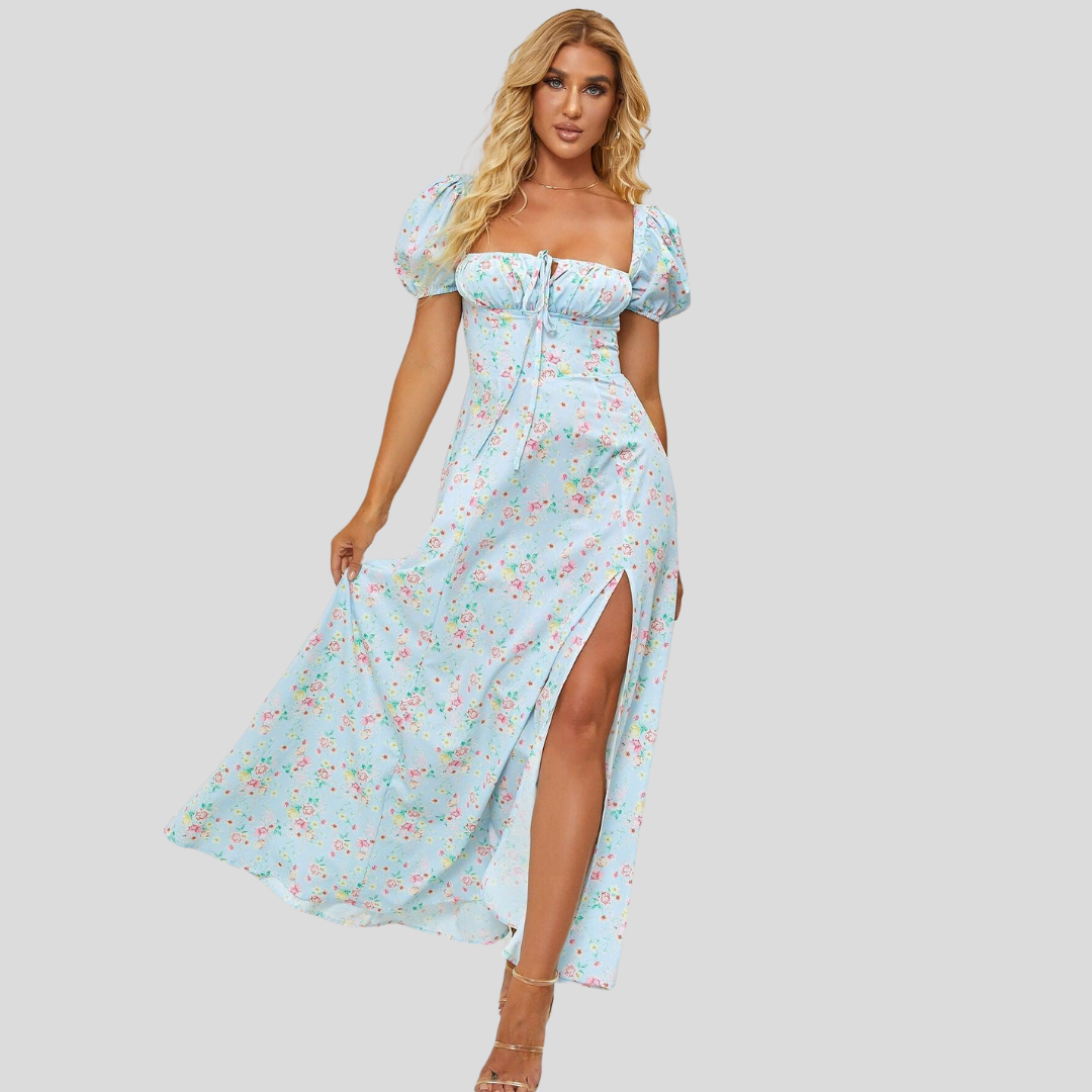 Lovie | Puffsleeve Floral Dress
