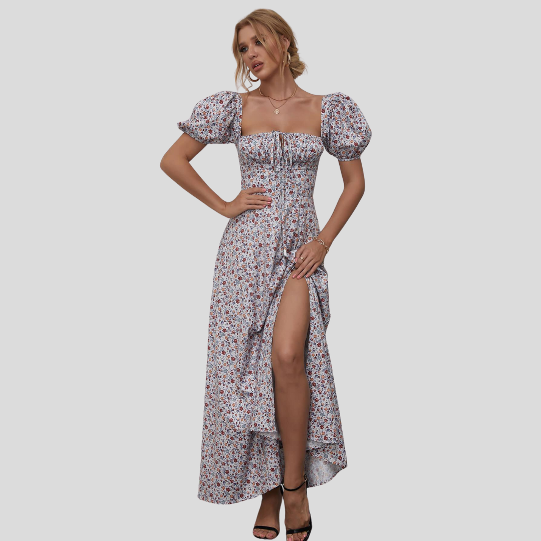 Lovie | Puffsleeve Floral Dress