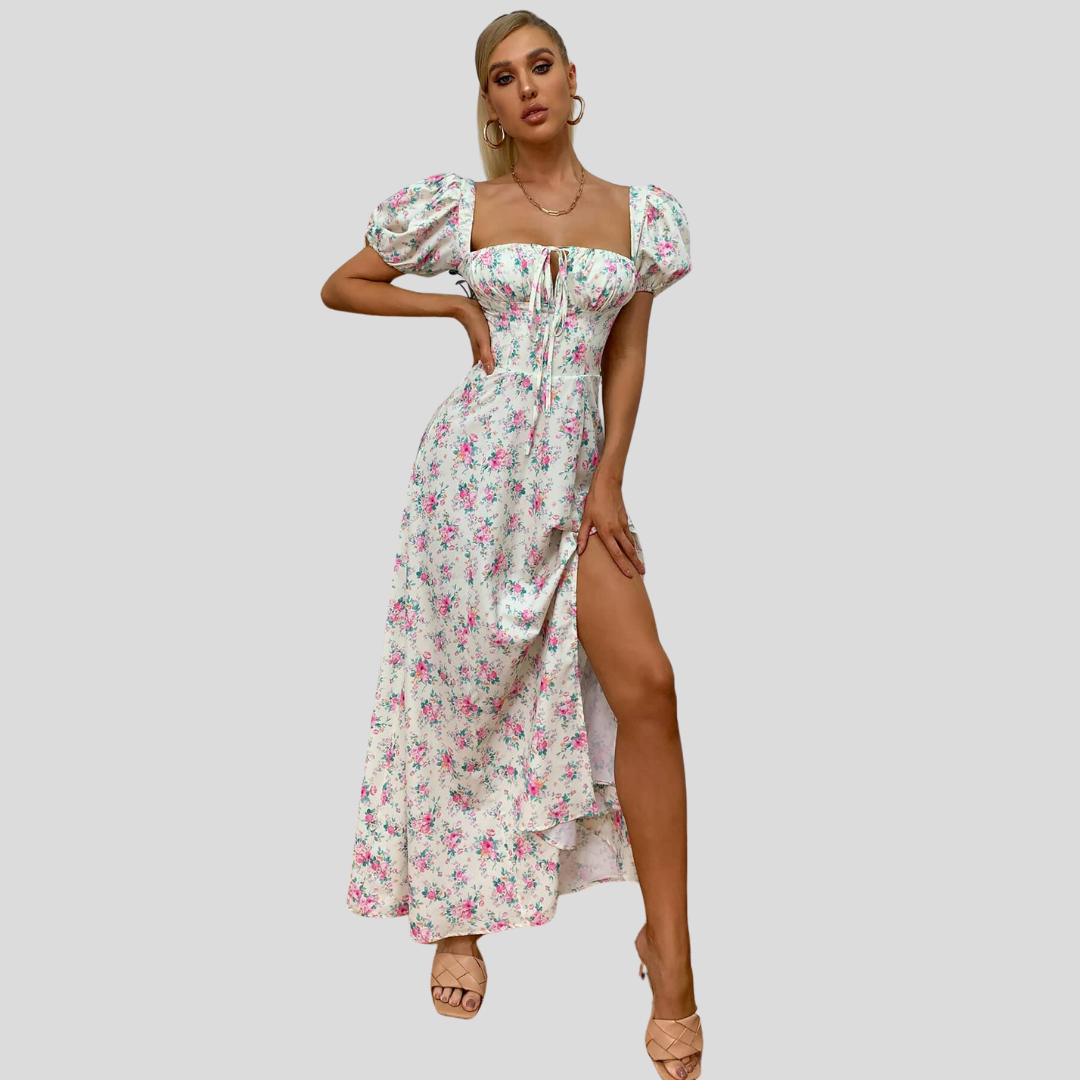 Lovie | Puffsleeve Floral Dress